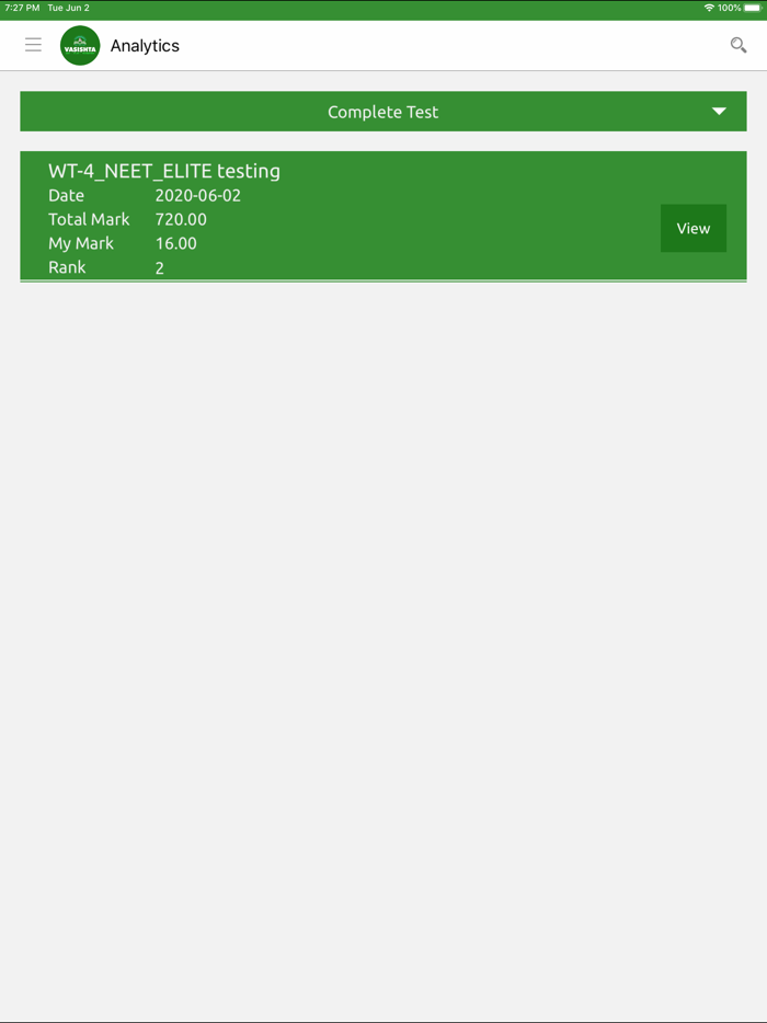 VASISHTA ACADEMY ONLINE APP