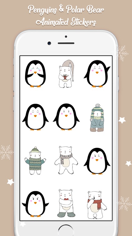 Polar Bear & Penguin Stickers