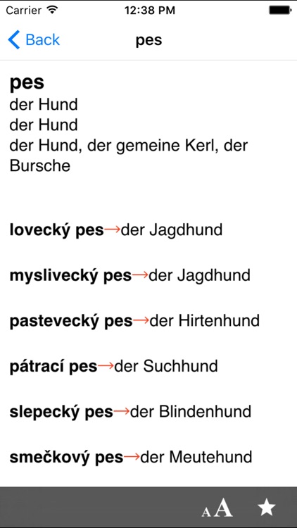 Czech-German dictionary