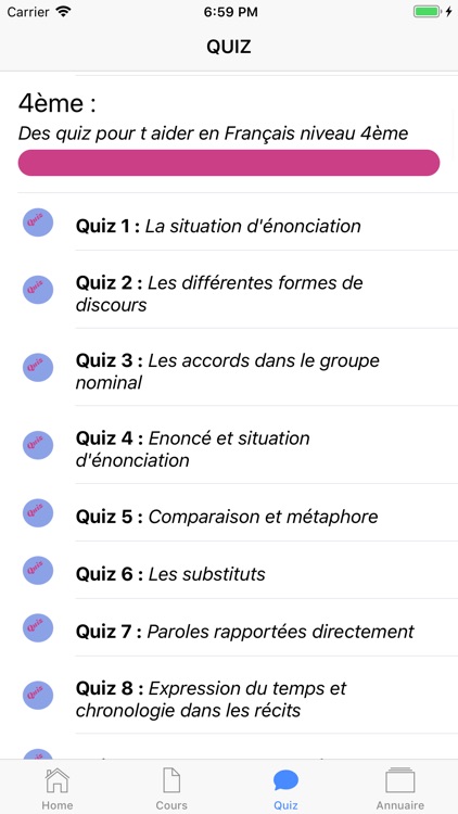 COURS QUIZ 4ème screenshot-5