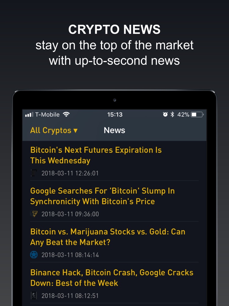 Crypto Tracker by BitScreener App for iPhone Free Download Crypto