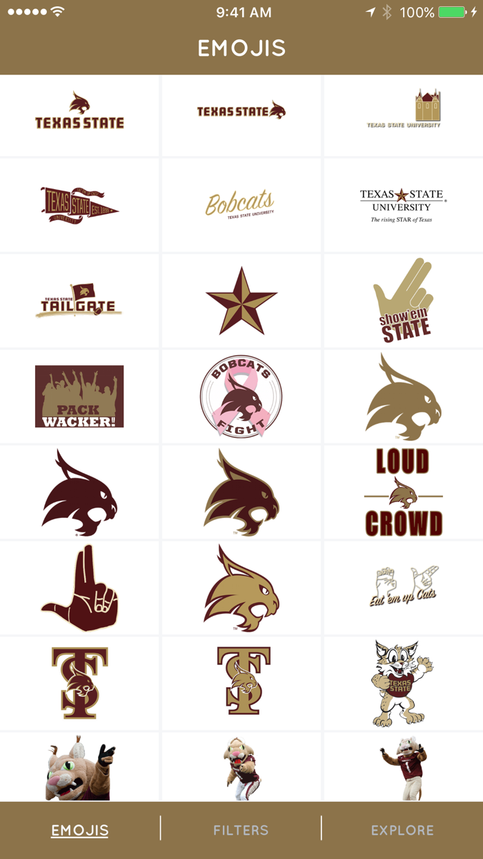 Texas State Emojis  Filters
