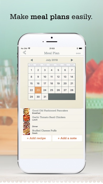 OrganizEat - my recipe box organizer and manager app, personal collection book of recipes Screenshot 5