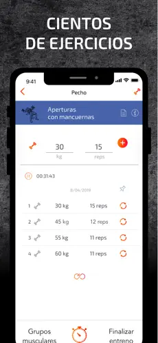 Screenshot 8 FitKeeper - Rutina Gym iphone