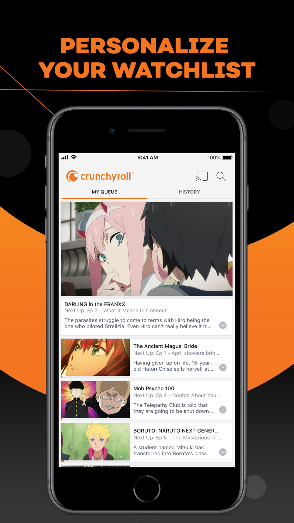 crunchyroll gratis iphone