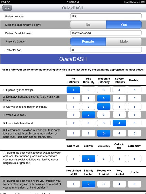 DASH Outcome Measure