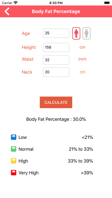 Body Calculators screenshot 4