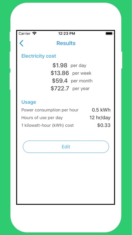 Electricity Bill Calculator $ screenshot-3