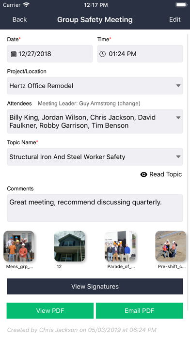 Safety Meeting Pro screenshot 2