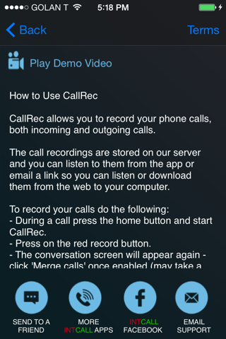 CallRec Pro - IntCall - náhled