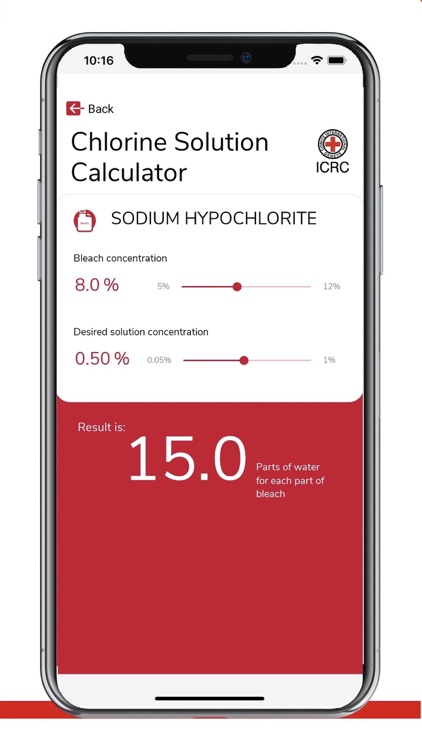 Chlorine solution calculator