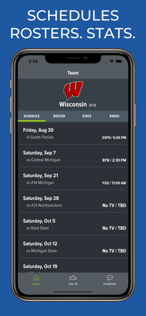 Wisconsin Football Schedules(圖1)-速報App