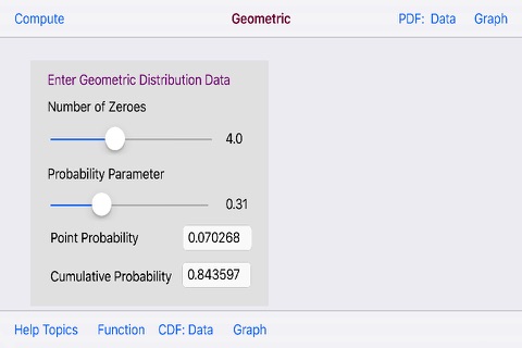 Geometric Distribution screenshot 3