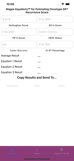 UPMC Magee Equations