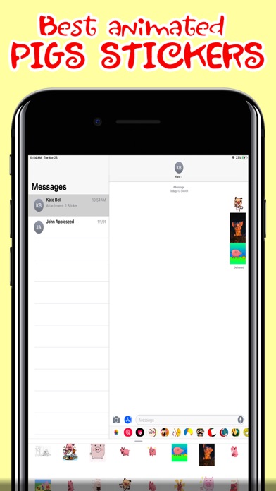 Piggy Stickers Animated Pigs screenshot 4