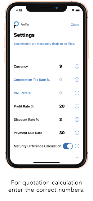Proffer - Quotation Calculator(圖2)-速報App