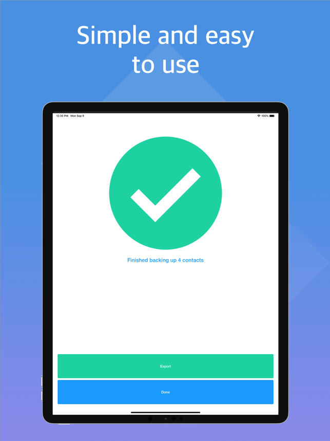 ‎Backup My Contacts Easy Screenshot