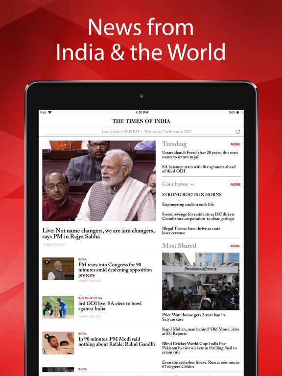 The Times of India for iPadのおすすめ画像1