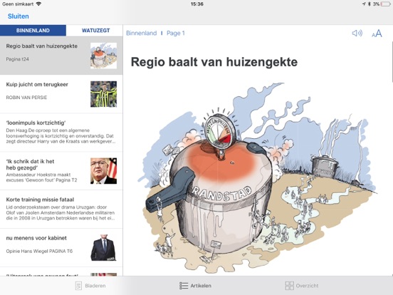 De Telegraaf Krant iPad app afbeelding 5