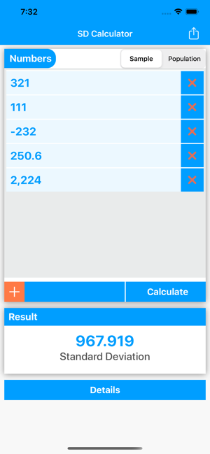 Standard Deviation Calc(圖1)-速報App