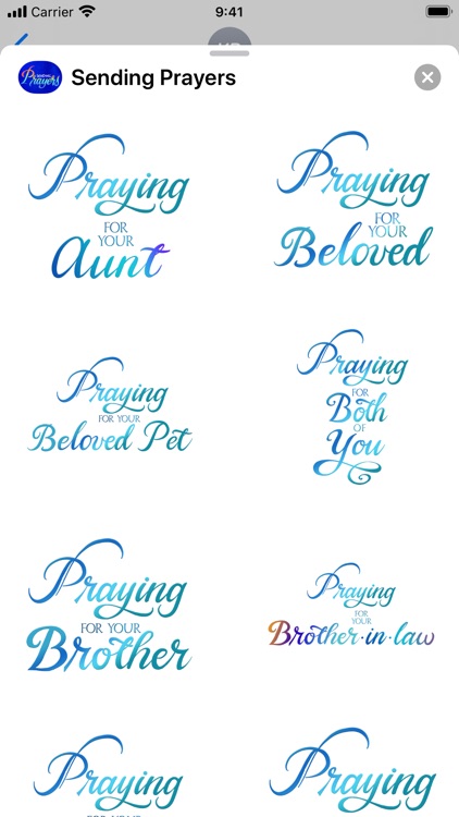 Sending Prayers Stickers