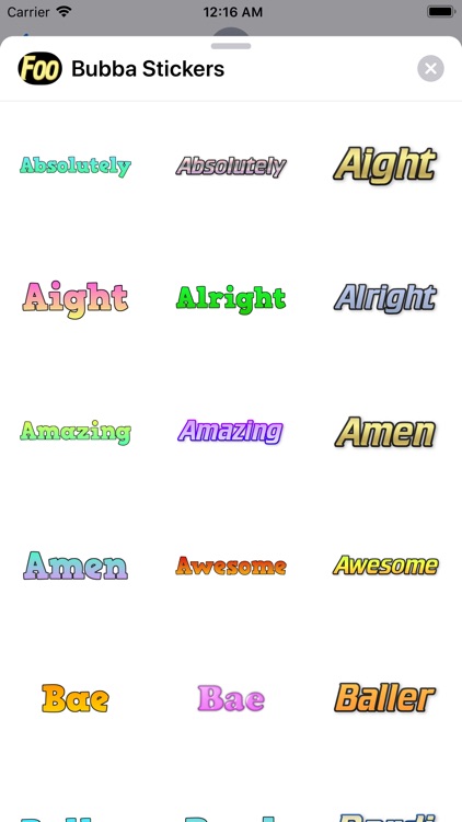 Bubba Stickers
