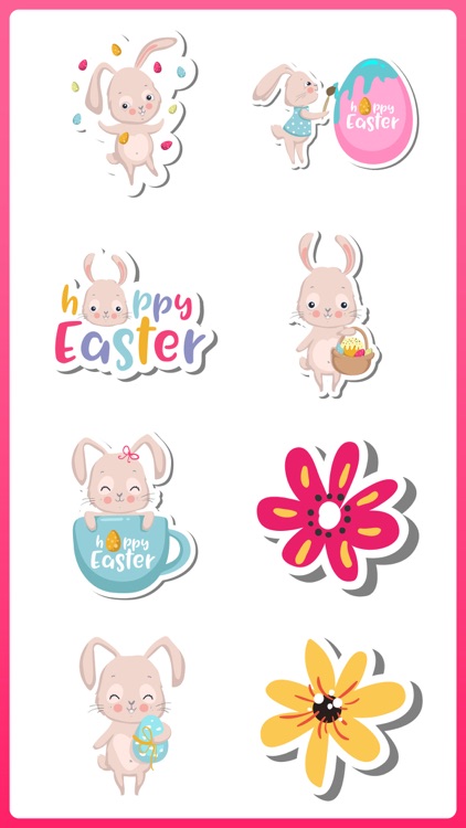 Spring & Easter Bunny Stickers