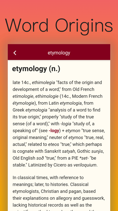 How to cancel & delete Etymonline - English Etymology from iphone & ipad 1