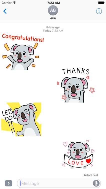 Animated Playful Koala Sticker