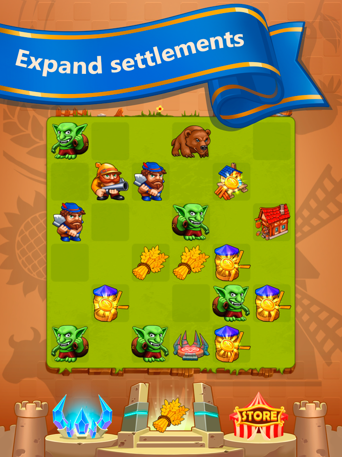 Grow the Kingdom merging game