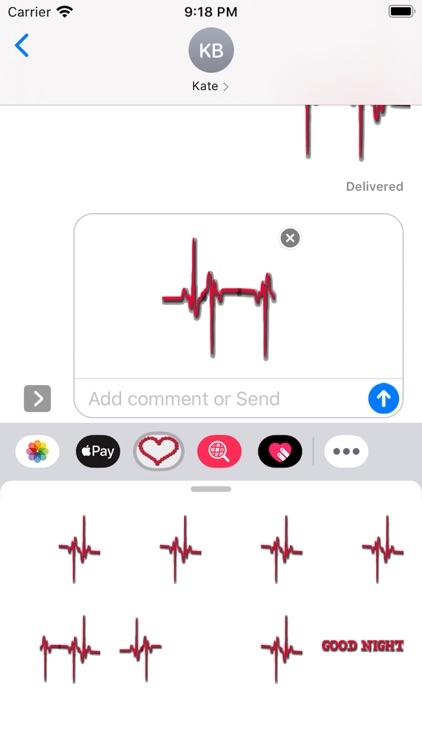 Heartbeat Sticker