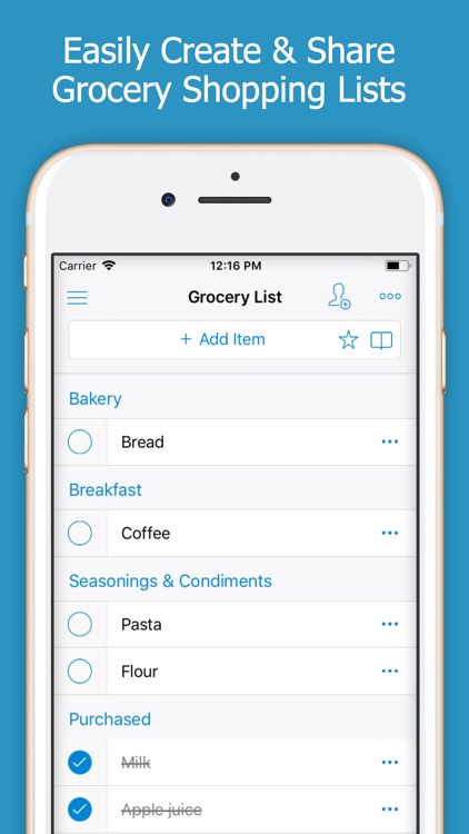 Shoppylist - Grocery List screenshot-0