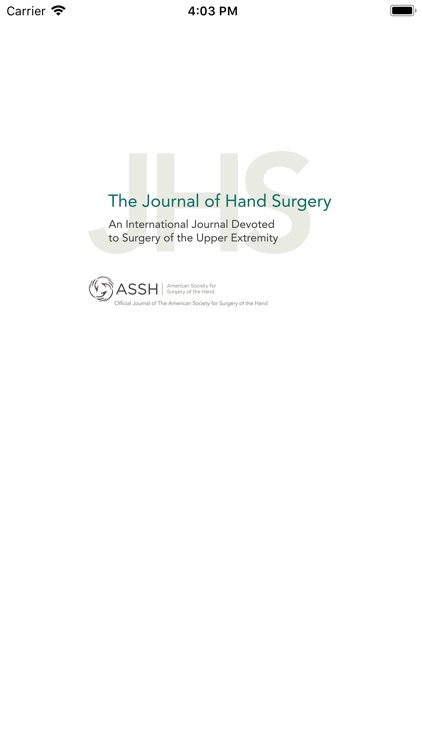 Journal of Hand Surgery