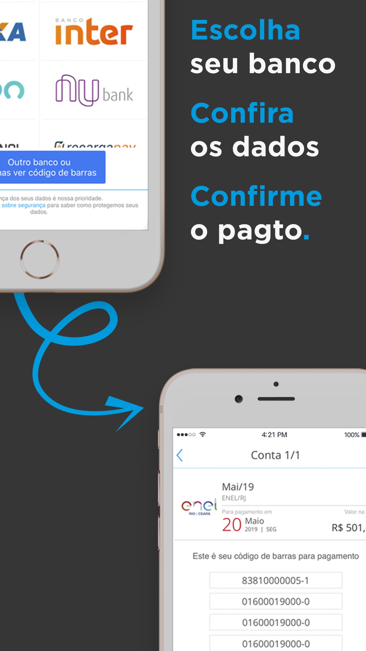 Screenshot do app papelada - boletos e gastos