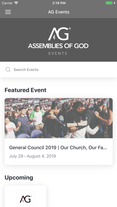 How to cancel & delete Assemblies of God Events from iphone & ipad 2