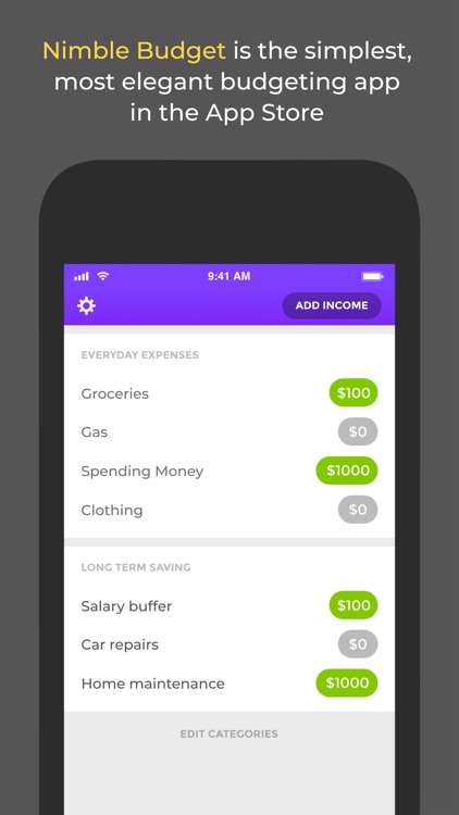 Nimble Envelope Budgeting