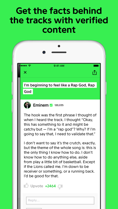 Genius: Song Lyrics Finder Screenshot on iOS