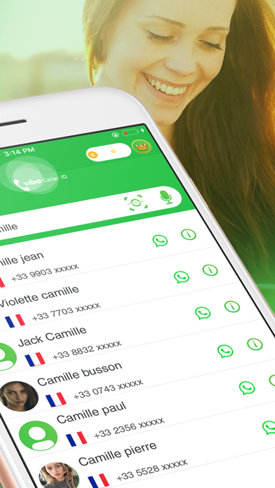 VIBO Caller ID: search by name screenshot 2