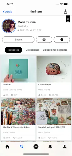 Captura 3 Behance – Creative Portfolios iphone