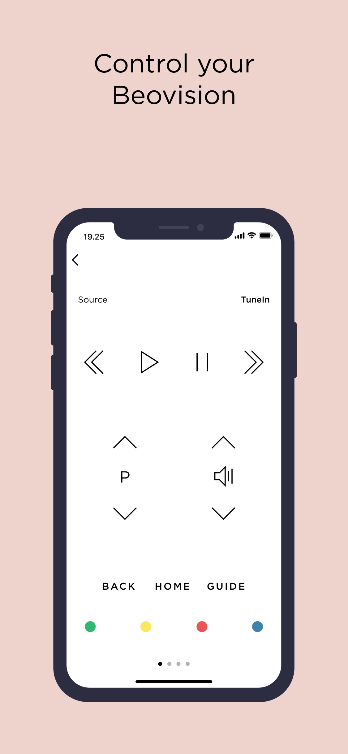 Screenshot do app Bang & Olufsen