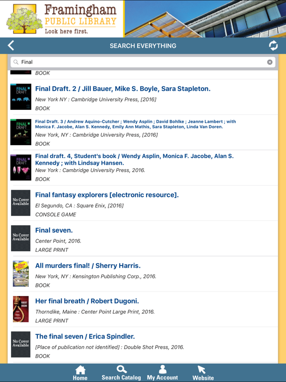 Minuteman Library Network screenshot