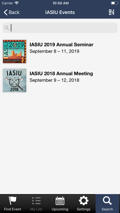 IASIU Events screenshot 2