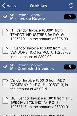 OnBase Mobile for iPhone - náhled