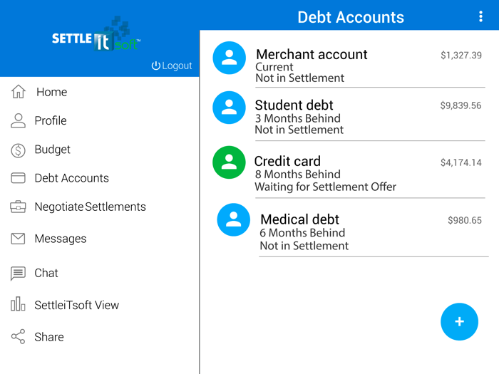 Debt Relief App - SettleiTsoft
