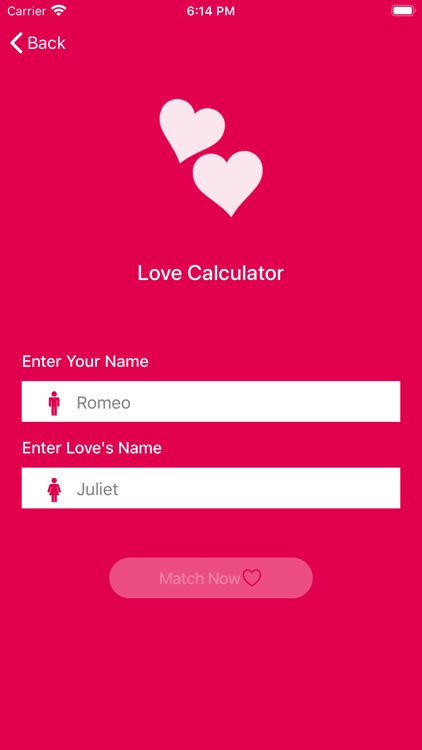 Love and Romance Calculator