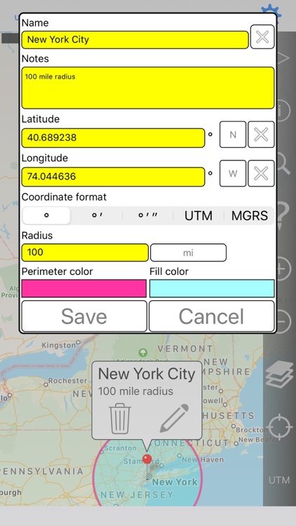 Radius On Map