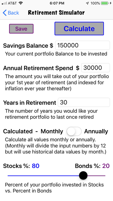 Retirement Investing Simulator screenshot 2
