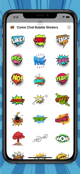 Game screenshot Comic Chat Bubble Stickers apk