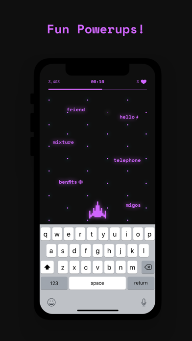 Text Invaders Game screenshot 4