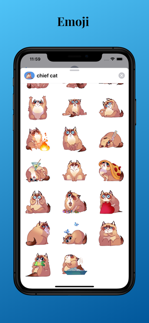 Chief cat stickers - Funny emo(圖2)-速報App